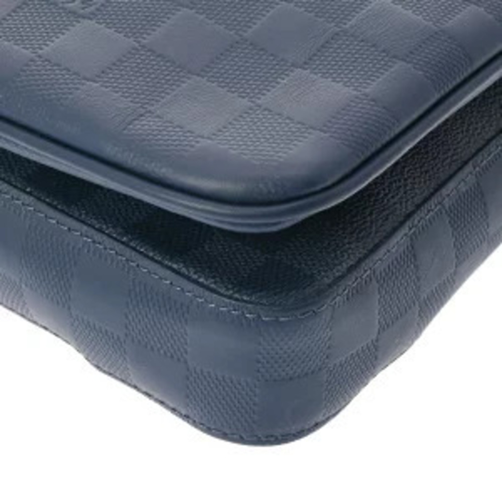 Louis Vuitton Damier Graphite Black Infini Black Trio Messenger Bag Blue - Picture 5 of 7